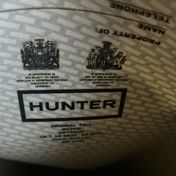 Talk black Hunter womens rain boots - Picture 5 of 5